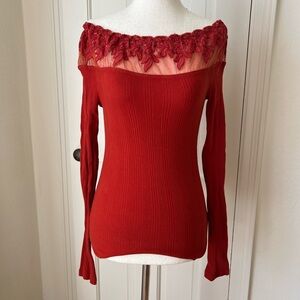 Free People Boat Neck Style Top